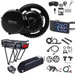 BAFANG BBS02B 48V 750W Ebike Conversion Kit : Mid Drive Electric Bike Motor with 500C Display & 44T Chain Ring for Mountain Bicycle Road Bicycles Commuter Bikes for 68MM Bottom Bracket (NO Battery)