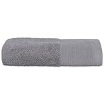 Silvon Premium Antibacterial Bath Towel for Acne Prone Skin-Silver Infused Smart Fabric - Luxury Bath Towel - No Odor and Acne-Causing Bacteria - Absorbent & Ultra Soft (Hand, Grey)