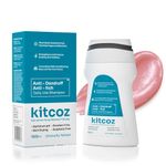 Kitcoz Daily Anti Dandruff & Anti Itch Shampoo (Non-Drying) | Reduces Up To 100% Dandruff & Itching From Source | Ceramide Complex & 1% Salicylic Acid To Strengthen & Condition Hair (100ml)