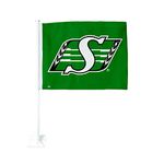 The Sports Vault by Inglasco CFL Saskatchewan Roughriders Car Flag