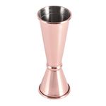 Double Jigger, Stainless Steel Cocktail Bar Jiggers Japanese Style Measuring Cup Tool with Measurements Inside Layered Liquor Alcohol Oz Shaker Device for Home Bartender Party Wine Drink Pourers