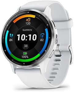 Garmin Venu 3 GPS 45mm Smartwatch, AMOLED Touchscreen, All-day Advanced Health & Fitness Features, Voice Functionality, Music Storage, Wellness Smartwatch with up to 14 days battery life, Whitestone