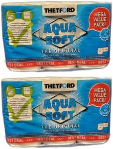 Thetford Aqua Soft Lot de 12 rouleaux de papier toilette chimique pour caravane et camping-car