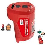 ASUNT M12 Battery Charger and Portable Power Source Adapter Compatible with Milwaukee M12 12V Heated Jacket Battery, Replace 48-59-1201/49-24-2310