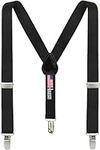 Suspenders for Kids - 1 Inch Suspender Perfect for Tuxedo - Black (30")