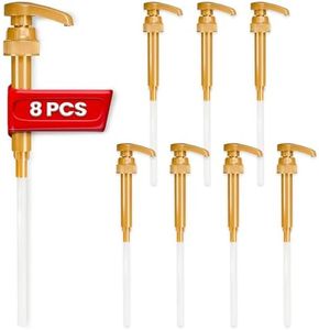 8Pcs Coffee Syrup Dispenser Pump - Coffee Syrup Pumps for Coffee Syrup Bottle Pumps for Syrup Bottles Syrup for Coffee Sprayer Bottles - 750ml Coffee Pumps for Syrup Pump Bottle Sprayer Bottle Pump