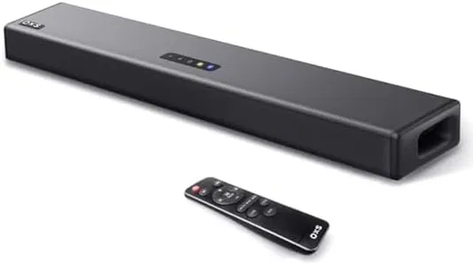 OXS Sound Bars for TV, Home Theater Audio with Built-in Subwoofer, 3D Surround Sound System TV Sound Bar, TV Speakers, Bluetooth 5.0/Aux/Optical/Coaxial, 80-Watt, 3Eqs, Wall Mountable