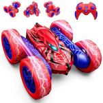 Excitobo Remote Control Car,RC Cars for 4 5 6 7 8 9 10 11 12 Year Old Boy Double Sided 360°Flip 4WD Rechargeable Drift RC Race Car Boys Toys Birthday Gifts Christmas Basket Stuffers for Kids Age 4-12