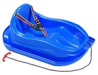 MARMAT Children's sledge with safety belt up to 3 years (blue)