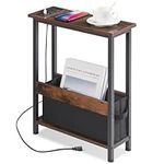 Slim Charging End Table with Storag