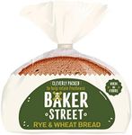 2 Pack 8 Slices Baker Street Sliced Rye & Wheat Bread Slices Low Fat