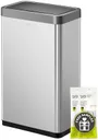 EKO Mirage X 80 Liter / 21.1 Gallons Motion Sensor Trash Can, Automatic Large Kitchen Trash Can Touchless, Stainless Steel