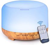 YIKUBEE Diffusers for Essential Oils, 500ml Essential Oil Diffusers with Remote Control, Aromatherapy Diffuser, Humidifier with Cool Mist