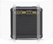 PENNZONI Amp Shield, Amp Acrylic Shield, Guitar Amp Shield, Clear Acrylic Panel Amp Shield with Living Hinges (3 Panels, 2ft x 4.5ft)