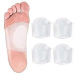 aczer-Y 2 Pair High Arch Support Brace Compression Sleeve with Gel Pad Cushion Pillow for Flat Feet Foot Arch Support Shoe Insert Insole, Helps Relief Plantar Fasciitis under Boots (2 pair white arch support pads)