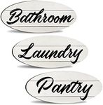 3 Pieces Farmhouse Bathroom Signs P