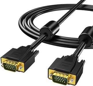 fairikabe VGA Cable with Ferrites, 6.6ft VGA Video Cord Male to Male Extension Cable for TV Computer Projector