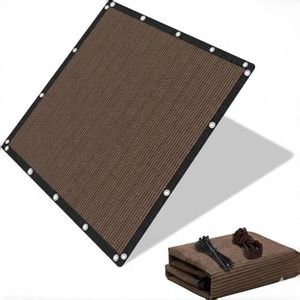 EMERIT 90% Sun Shade Cloth, 10' X 20' Pergola Shade Cover Canopy, 50 MPH Wind-Resistant Tarp with Reinforced Stainless Steel Grommets, Privacy Screen for Outdoor Patio, Backyard, Deck
