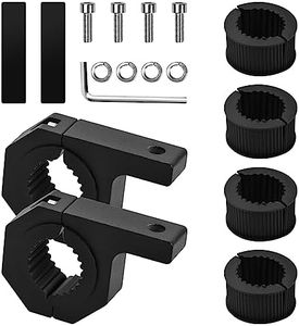 Cozlly 2 Piezas Soportes Montaje para Barra de Luz LED, Abrazadera de Tubo Barra Horizontal, Soporte De Montaje Tubo Trabajo Universal para Faros Antiniebla, Coches, Camiones, Motocicletas