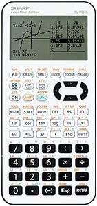 SHARP SH EL 9950 Grafikrechner (7-stellige Anzeige, 827 Funktionen, D.A.L.-Eingabe) weiß /schwarz