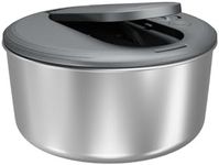 Zyliss Swift Dry Stainless Steel Salad Spinner - Fruit Cleaner & Lettuce Spinner with Push Pump - Non-Slip Bowl - Dishwasher Safe - Small