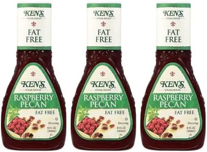 Ken's Steak House Fat Free Raspberry Pecan Dressing (9 Fl Oz (Pack of 3))