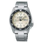 Seiko 5 Sports Gents SKX Midi Automatic Watch SRPK31K1, Cream/Grey