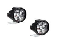 A2D L3C 6 LED Transformer Bumble Bee Style Bike Fog Light Lamp Assembly White Mini Set of 2 for Mahindra Duro 125