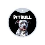 Pawsindia Personalized Dog Name Tag, Customized Pet ID Tag for Dogs with Double Side Waterproof Print, Breed Collection (Black, Grey-Pitbull)