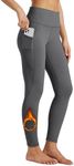 WILLIT Women's Fleece Lined Leggings High Waisted Winter Thermal Yoga Running Pants with Pockets Deep Gray 3XL