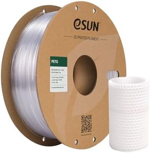 eSUN 3D Printing Filament PETG Spool 1.75mm 1KG Dimensional Accuracy +/- 0.05mm for 3D Printers,Natural