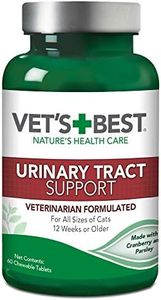 Vet's Best Cat Urinary Tract Supports Cat Supplements | Supports Cat A Healthy Urinary Tract | 60 Chewable Tablets