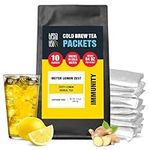 Tiesta Tea - Meyer Lemon Zest Cold Brew, Premium Loose Leaf Blend, Non-Caffeinated Iced Tea, 10 Cold Brew Tea Packets - Brews One 64oz Pitcher