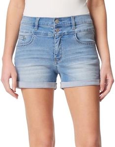 WallFlower Women's Sassy Denim Shorts High-Rise Insta Soft Juniors (Standard and Plus), Marlow, 5