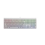 Cherry MX 2.0S Wired Gaming Keyboard with RGB Lighting MX Switches (White - MX Blue)