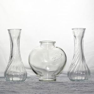 Baidekj Unity Sand Set for Weddings Sand Ceremony Kit Heart Vases（Sand not Included）