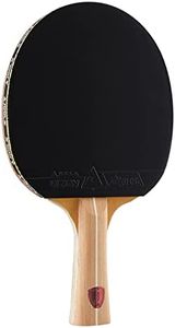 JOOLA Omega Control - Tournament Performance Ping Pong Paddle - Table Tennis Racket for Advanced Training with Flared Handle - Includes Vizon Table Tennis Rubber - Designed for Control