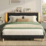 Bestier King Size Bed Frame with Ad