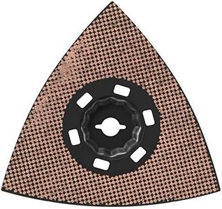 BOSCH OSM450CR10 1-Piece StarlockMax 100-Grit Oscillating Multi-Tool Carbide Delta Sanding Pad for Extreme-Duty Application in Grout and Abrasive