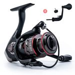 Goture Spinning Reel, Ultra Smooth Powerful Saltwater Freshwater Spinning Reel, 5.1:1 High Speed Gear Ratio, 4000 Series Surf Fishing Reels, Red