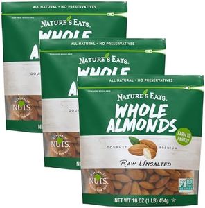 Nature's Eats Whole Natural Almonds, 16 Oz (Pack of 3)