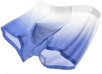 GAOGAO - Men's ice silk breathable underwear with gradient color, ultra soft and quick dry, Sky Blue, 29-33