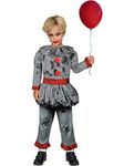 amscan 9908549 Childs Bad Clown Fancy Dress Halloween Costume Circus Horror Scary Boys Kids Outfit (Age 6-8 years)