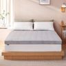 Bonnvia Mattress Topper Double Bed Thick, 4 Inch 10cm Mattress Topper Double Bed with Machine Washable Bamboo Fibre Cover