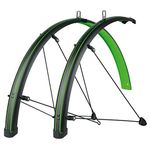 SKS Bluemels Stingray Mudguard Set: Matt Black/Lime Green, 45mm/28"