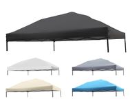 NINAT 1pcs Canopy Replacement Top Tent Top Cover for 10x10ft Pop Up Paty/Tent/Canopy (Vertical Leg) Instant Canopy Top Cover Black Canopy Top Cloth Only