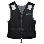 Leader Accessories Sport I Buoyancy Vest Aid, buoyancy aid, Foam buoyancy aid, CE EN ISO12402 Approval(Black Size S)