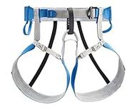 PETZL Unisex_Adult Tour Climbing Harness, Blue/Grey, S-M