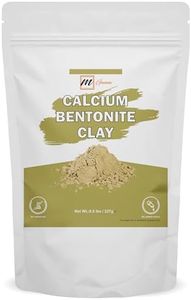 mGanna 100% Natural Calcium Bentonite Clay 0.5 lbs/ 227 g (Food Grade) for Detoxification, Facial Masks, Creams, Body Wraps, Skin Tightening, and Soap Making