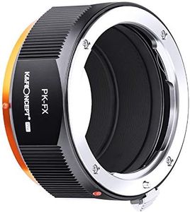 K&F Concept Adaptador de Objetivo P/K-FX,Anillo Adaptador de Cámara Lente Compatible con Objetivos Pentax PK/K Mount a Cuerpo de Cámara Cámara Fujifilm Fuji X-Serie